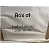 Image 2 : BOX OF LADIES JEANS SIZE 36-38
