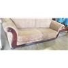 Image 2 : TAN ROLLED ARM PILLOWBACK SOFA