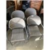 Image 1 : 4 AS NEW METAL FRAME RATTAN ARMCHAIRS