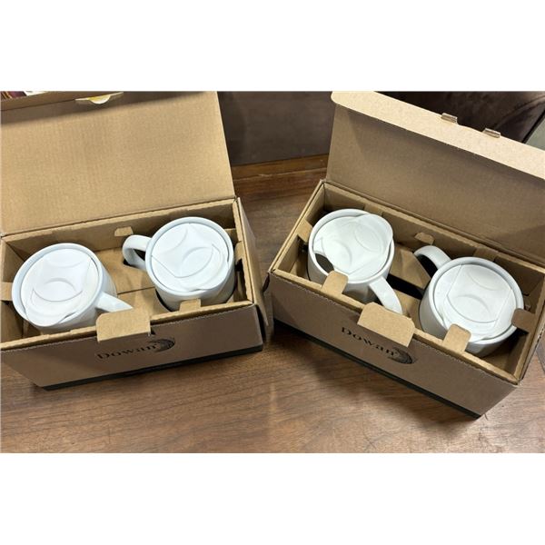 DOWAN MUGS WITH THERMAL WARMER AND LID