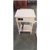 Image 3 : NATURE AND HOMETRENDS WHITE 1 DRAWER NIGHTSTANDS WITH POWER BAR/USB BUILT IN