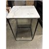 Image 2 : MARBLE SIDE TABLE 17.5" X17.5"