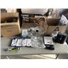 Image 1 : TWO BOXES OF ASSORTED ELECTRONICS AND CABLES