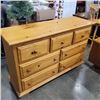 Image 1 : SOLID PINE 7 DRAWER DRESSER