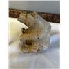 Image 4 : NEW CARVED SET OF 2 BEAR MARBLE FIGURES, RETAIL $299