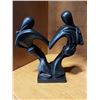 Image 2 : NEW CARVED LOVERS MARBLE FIGURE, RETAIL $169