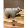 Image 2 : NEW CARVED SET OF 3 BEAR MARBLE FIGURES, RETAIL $329