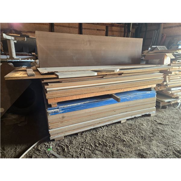 Melamine MDF Assorted Glassrock - Mostly 4x8 w/ some Varying Pieces- Never Installed