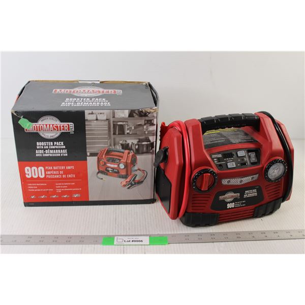 Motomaster Booster Pack 900 Peak Battery Amps With Air Compressor - Consigner Says Works Good