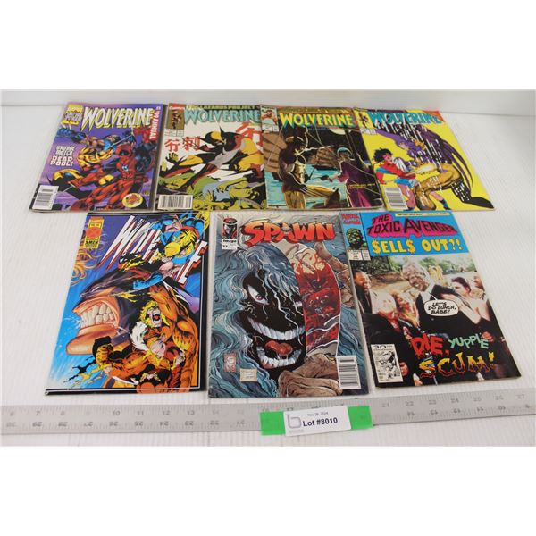 Wolverine and Deadpool Comic 99 Annual, (4) Wolverine Marvel Comics, Spawn Comic, The Toxic Avengers