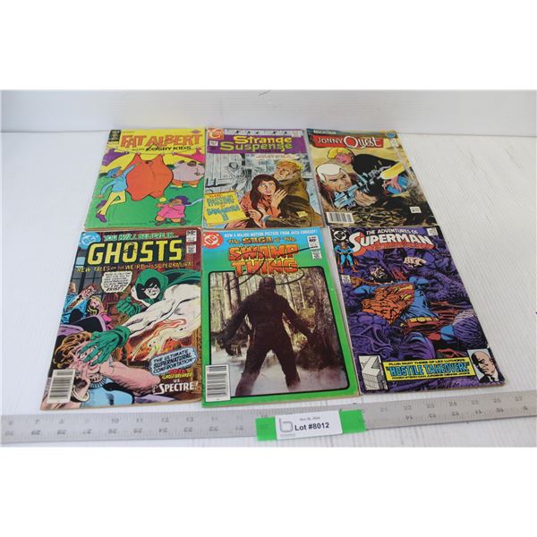 (3) DC Comics - Superman, Fat Albert, Strange Suspense, Johnny Quest