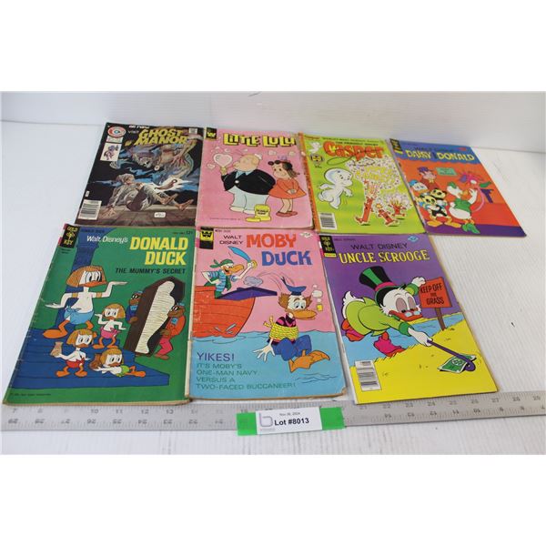 (4) Walt Disney Donald Duck Comics, Casper, Little Lulu, Ghost Manor