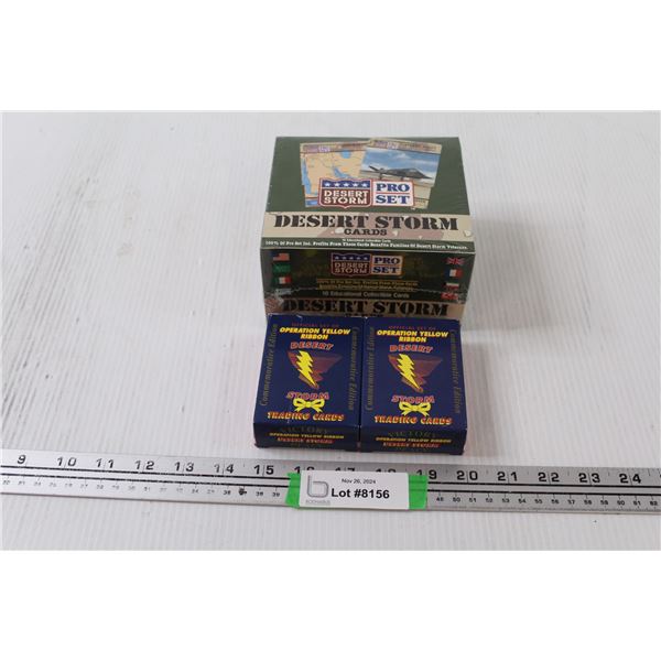 Dessert Storm Collector Cards (Sealed) & (2) Operation Yellow Ribbon Collector Cards (Sealed)