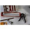 Image 4 : Garden Netting, Exit Sign, Caulk Gun, Masterlock, Magnetic Heater - As Is
