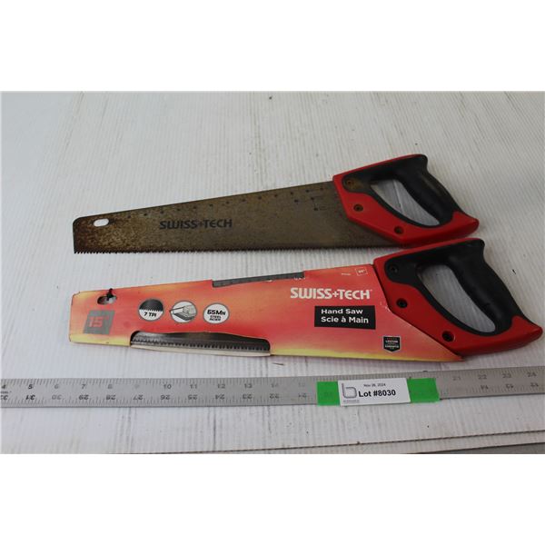 (2) Swiss Tech 15" Hand Saws