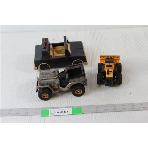 Fisher Price Toy Car, Metal Toy Car, Toy Bulldozer