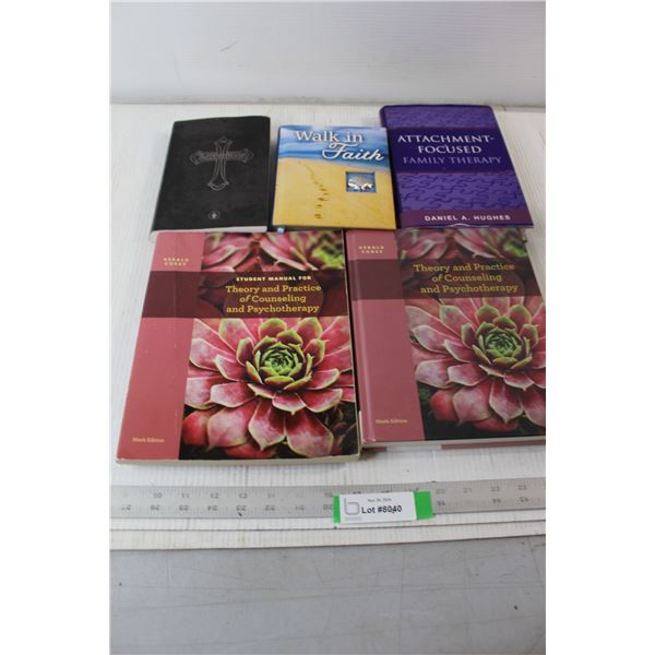 (2) Religious books, (3) Therapy Books