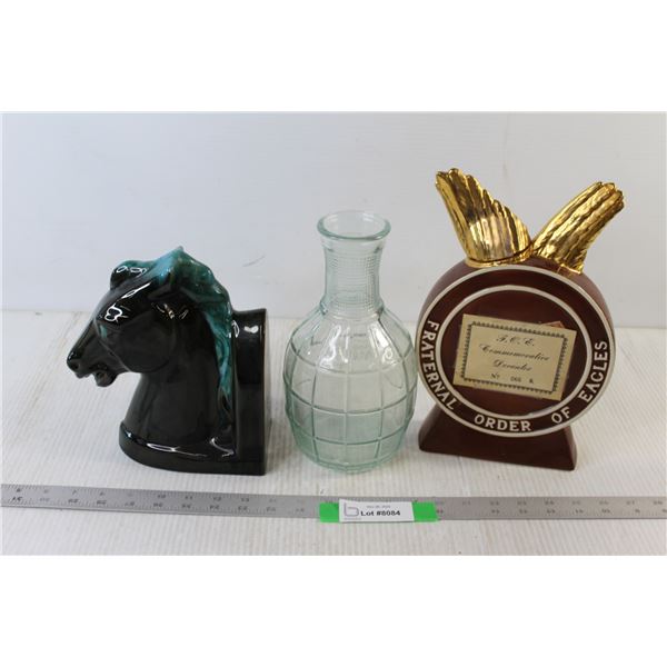 Liquor Bottle, Vase, Bookend