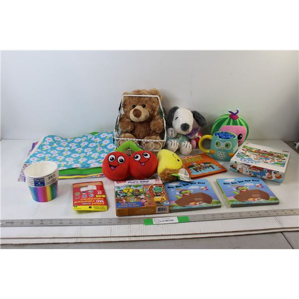 Kids Books, Stuffies, Cups