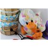 Image 3 : * (3) Baskets, Duck Stuffy, Hat, Ladybug Headband - All In A Box