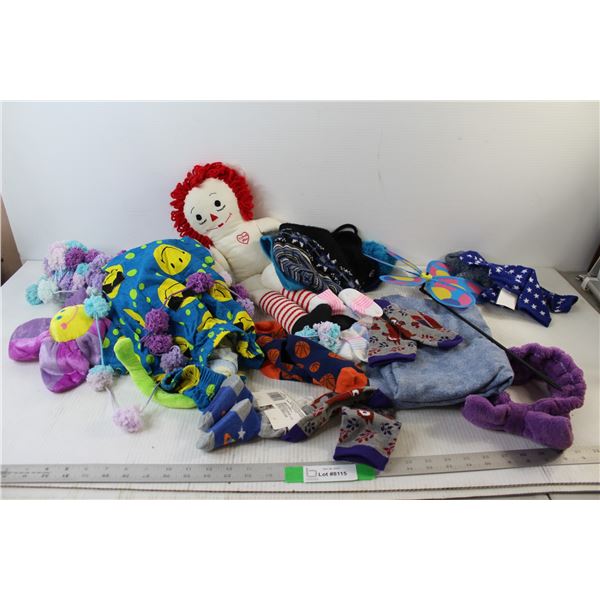 Stuffies and Misc. Clothing and Cloth
