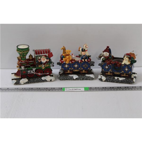 Christmas Train Candle Holder w/Box