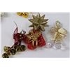 Image 2 : (30+) Gold Christmas Tree Ornaments - Assorted