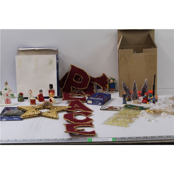 Christmas Figurine Sets - Assorted & Window Decor, Ornaments - Assorted