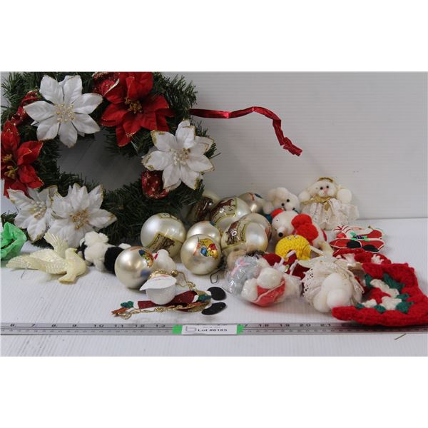 Christmas Ornaments - Assorted & Wreath