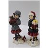 Image 2 : (4) Winter/Christmas 7.5" Tall Figurines Set