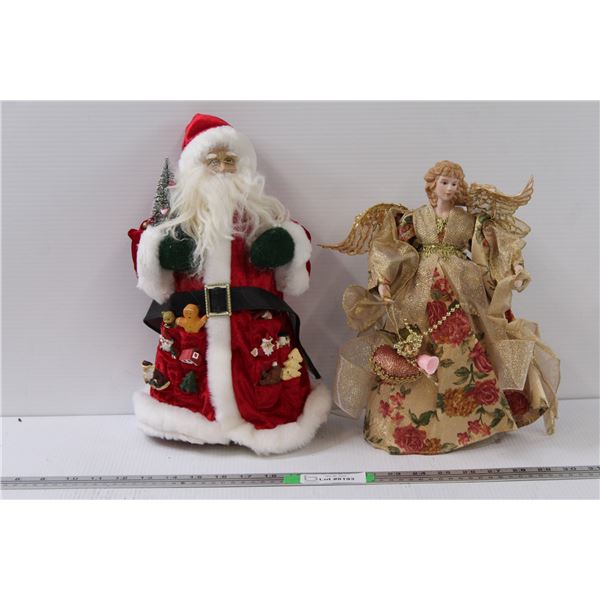 Santa & Angel Tree Toppers/Decor - Assorted Sizes