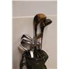 Image 2 : * Vintage Golf Bag w/ Wilson & Spalding Golf Clubs - Some Wear