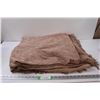 Image 1 : Beige throw blanket, 75"x 176", Some wear