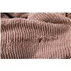 Image 3 : Beige throw blanket, 75"x 176", Some wear