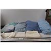 Image 1 : Queen Bedding Set, (3) Fitted Sheets, 1 Reg. Sheet, (3) Pillowcases- Some Staining