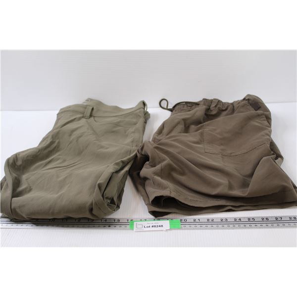 Eddie Bauer Men's Pant - Size 36 & Green Men's Shorts - Size Medium