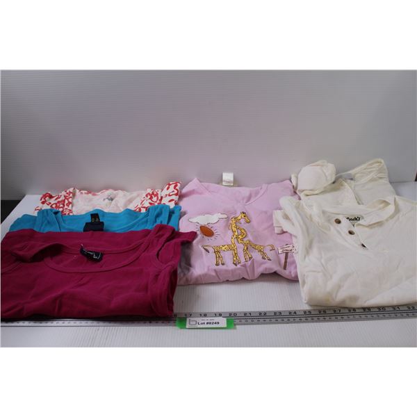 (6) Ladies Shirts & PJ Shirt - Size Small Medium - Some Wear