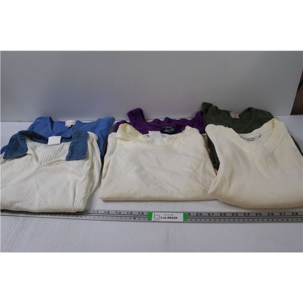 (6) Ladies Shirts & PJ Shirt - Size Small Medium - Some Wear