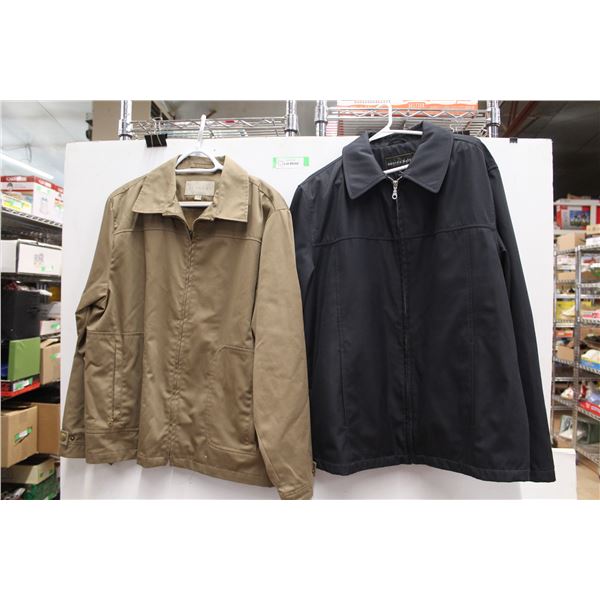(2) Men's Zip-Up Jackets - Size Medium