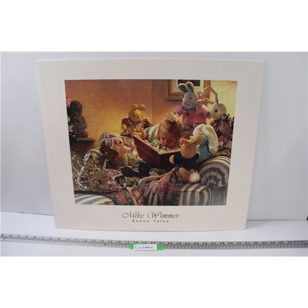 Mike Wimmer "Bunny Tales" Picture Print - 24" x 20"