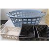 Image 3 : (4) Garbage Cans, Laundry Basket, (4) Basket Organizers - Some Wear, As Is