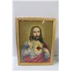 Image 2 : Jesus Picture - 13" x 10" & Crucifix & Cross & Cross Style Vase