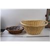 Image 1 : (2) Wicker Baskets - 23.5" Long x 17" & 17" x 13"