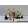 Image 1 : (6) Curling & Golf & Baseball Trophies - Assorted Sizes