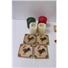 Image 2 : Candles, Miniature Chair, Plate Hangers, Rooster Coasters, Misc.