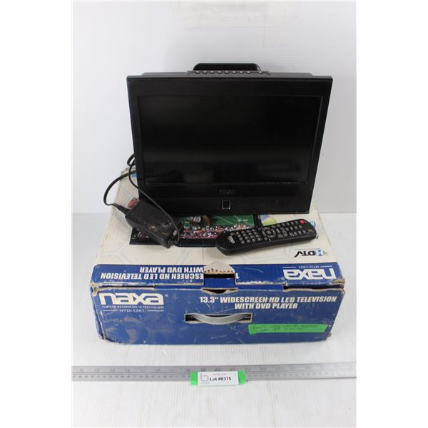 Naxa 13.3'' Widescreen HD LED Television w/ DVD Player- As Is