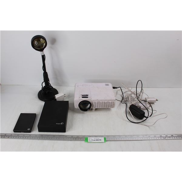 Vivitar Sunset Light- Powers On, RCA Projector- Powers On, Misc.