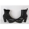 Image 1 : Streetwear Society Leather High Heel Boots-  Size 8