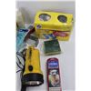 Image 2 : Lot Of Various Hardware Items, Power Fist Tape Measure, Paint Brush, Misc.
