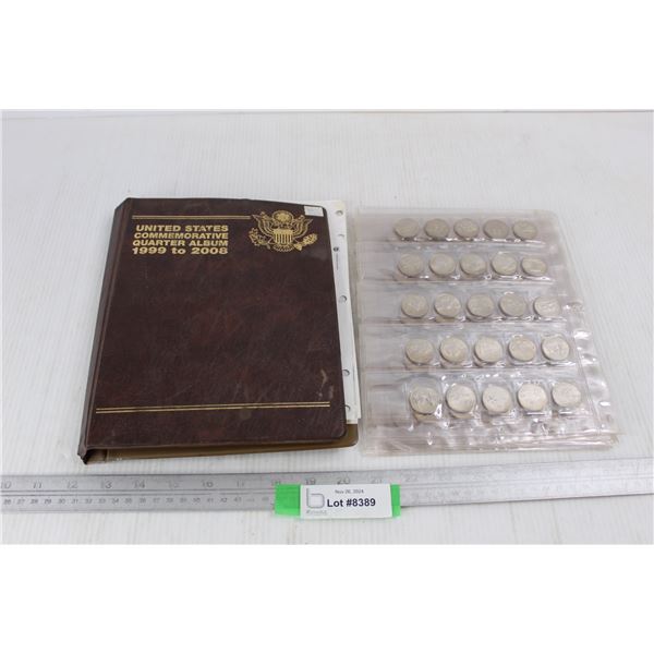 United States Commemorative Quarter Album 1999- 2008- Complete